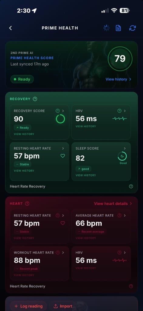 Prime Health — 2ND PRIME AI app screenshot