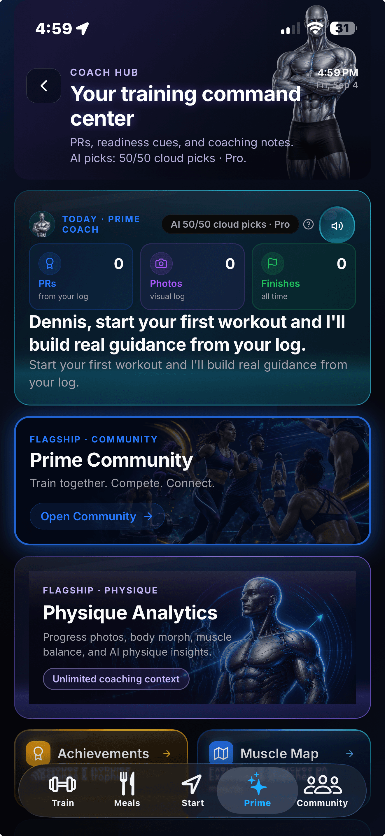 PRIME screen